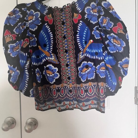 Ainika Sparkle Black Short-Sleeve Blouse -NWT - Picture 7 of 7